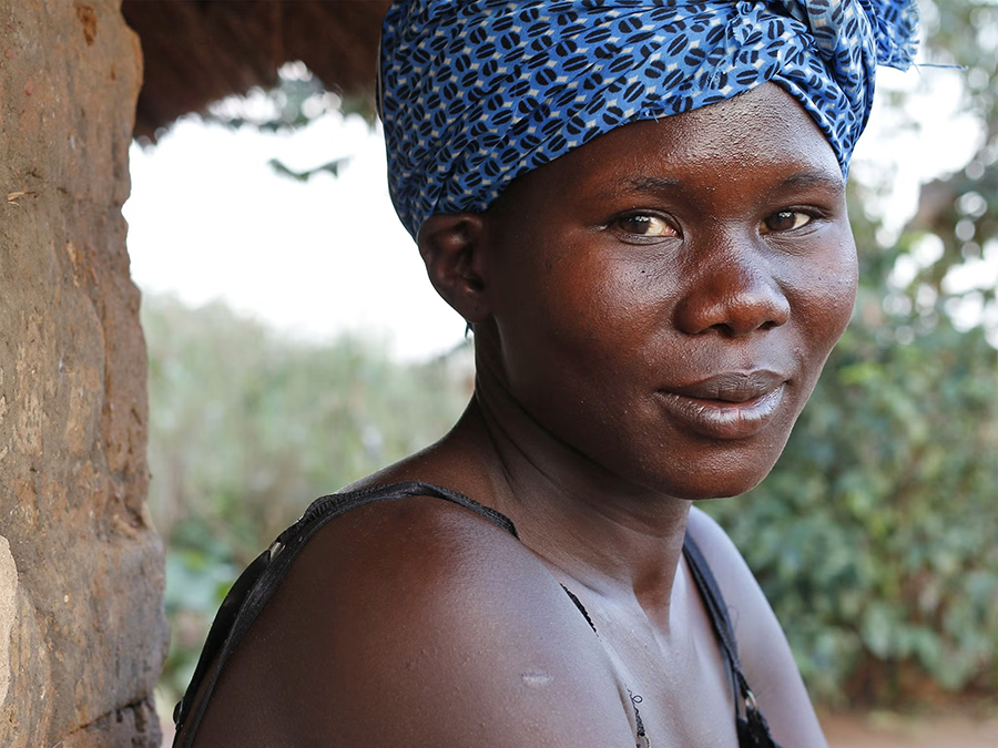 A woman in Uganda